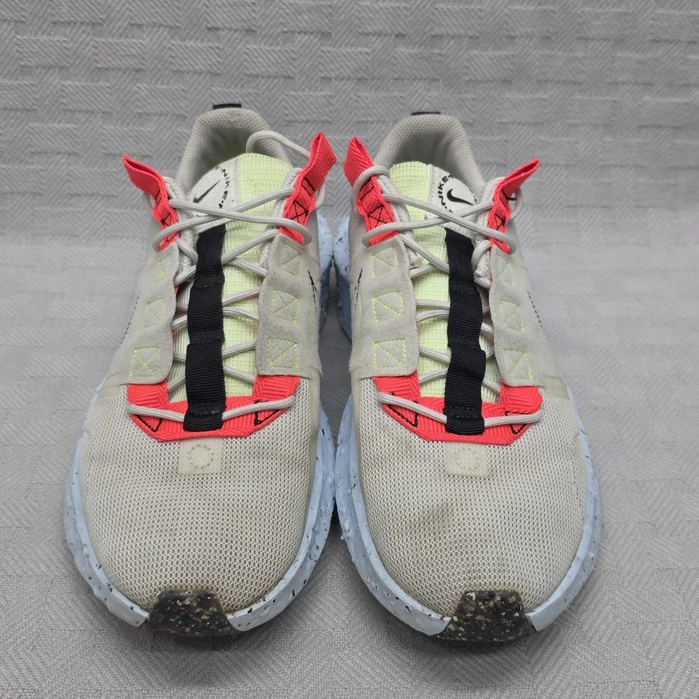 Nike Crater Impact Light Bone Black Mens Size 10 Casual Hiking Jogging Shoes